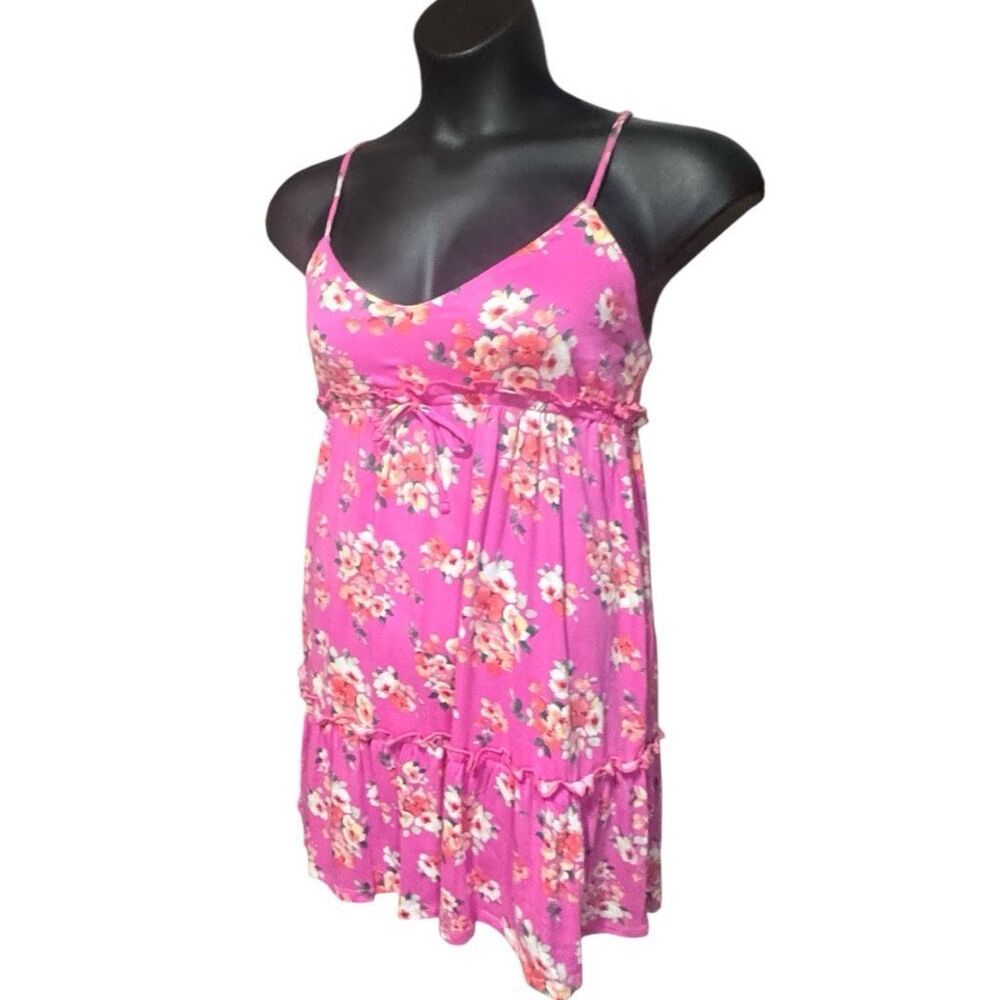 Pink Floral Ruffle Cami Dress w/ Pockets | Culture Code - Picture 9 of 13